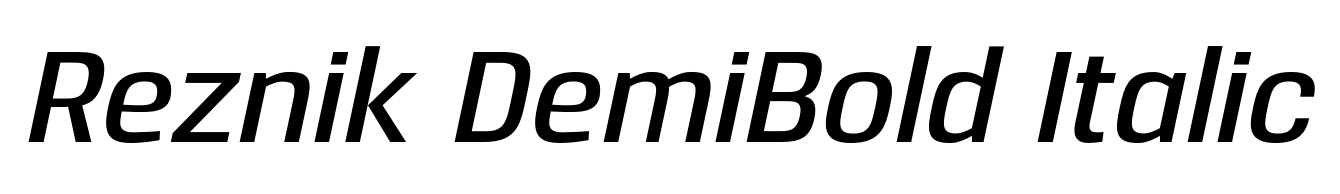 Reznik DemiBold Italic
